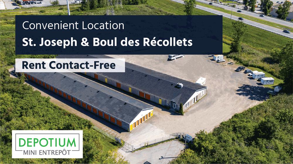 Depotium Mini-Entrepôt – Trois-Rivières (Ouest), située au 2300, rue de la Sidbec Sud, a la solution d'entreposage qu'il vous faut. Réservez dès aujourd’hui!